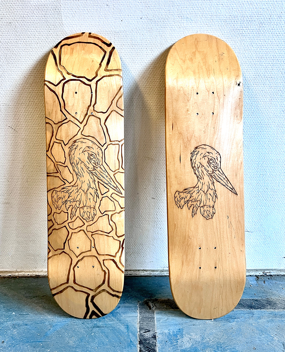 Lasergesneden Skateboards